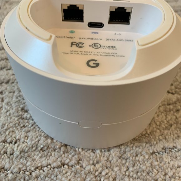Excellent Condition Google Wifi Router Point and Cord - Picture 4 of 4